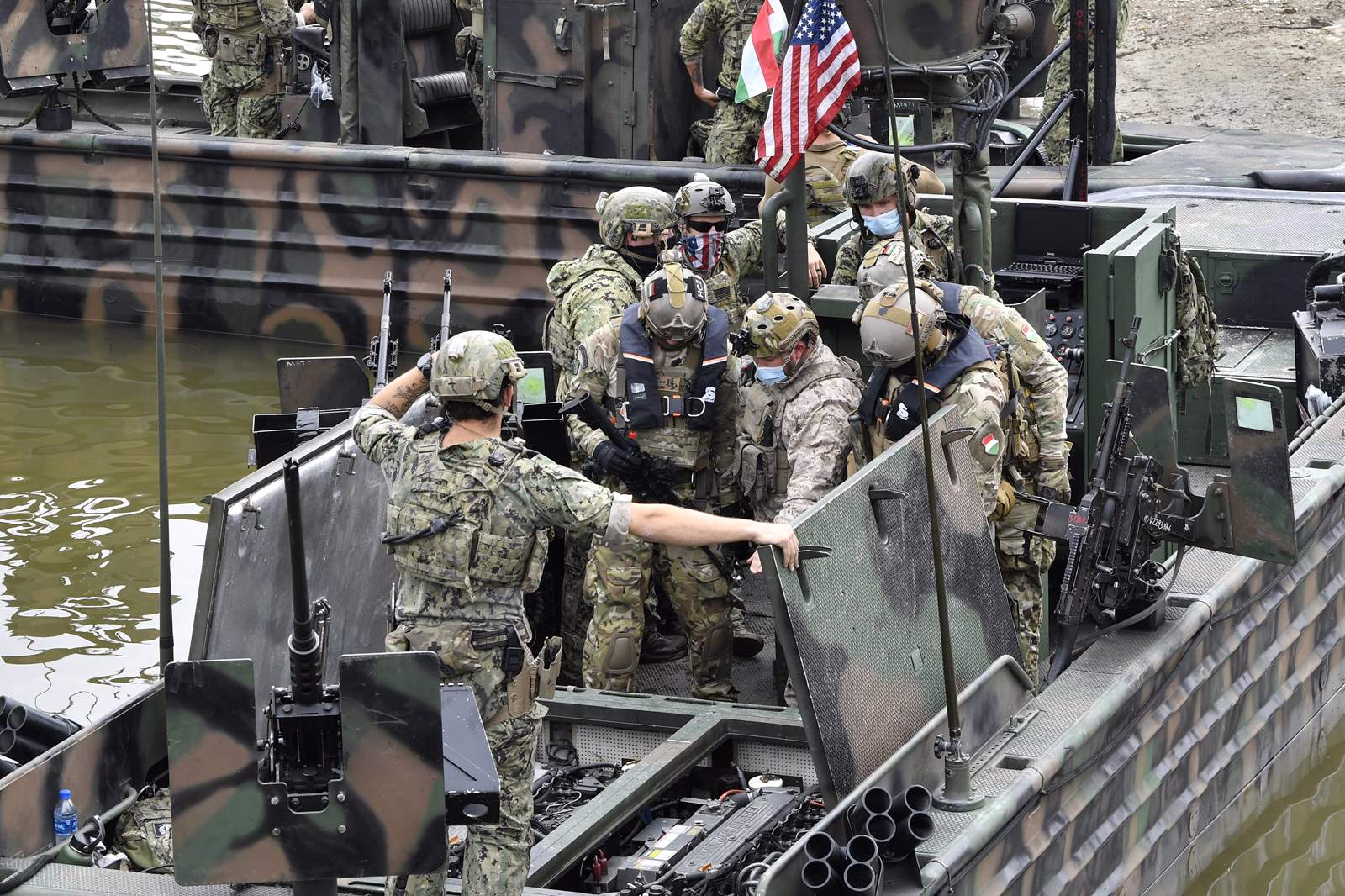 Nemzetközi különleges műveleti gyakorlat kezdődött Magyarországon amerikai katonák. Fotó: MTI