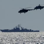 Sea Breeze hadgyakorlat a Fekete-tengeren ukrán helikopterek