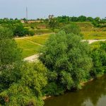 Az aradi erődítésrendszer a Maros partjáról