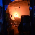 Kőbányai tűzeset egy raktárépületben. Fotó: MTI