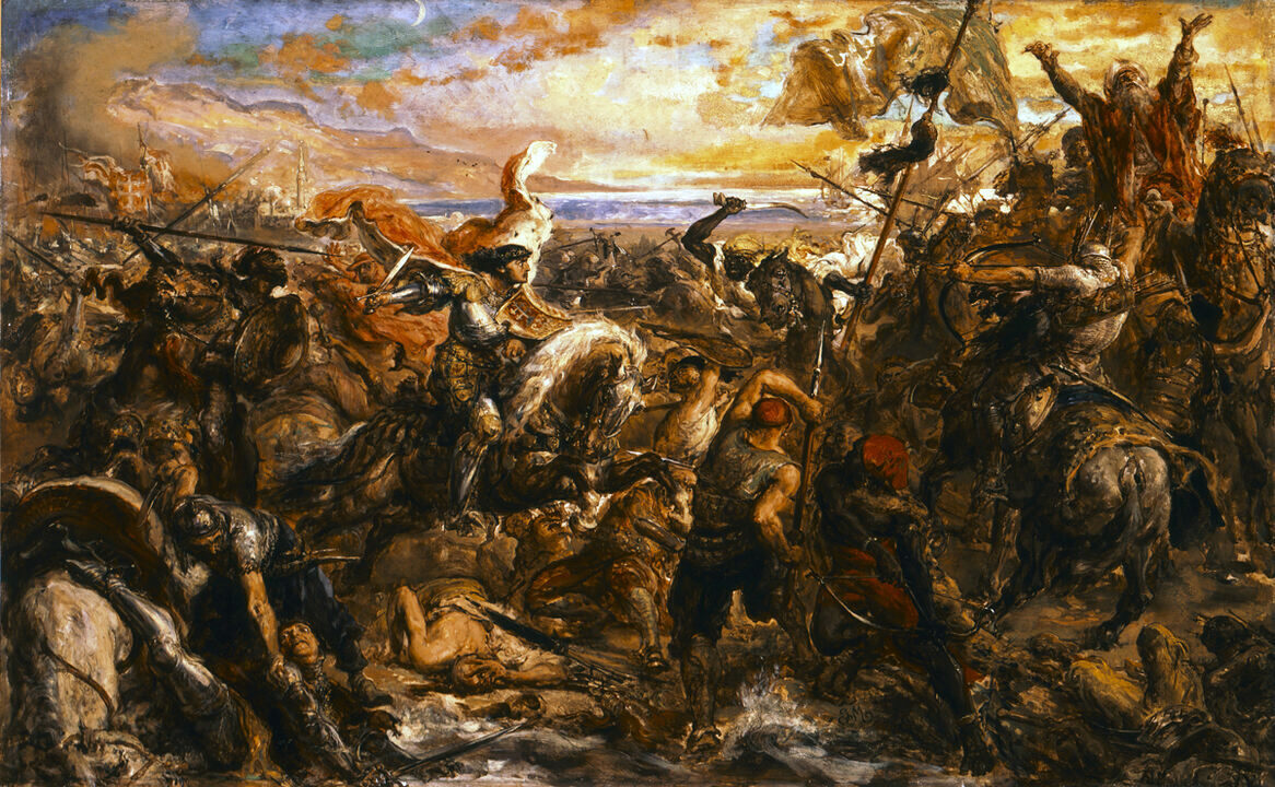 I. Ulászló a várnai csatában Jan Matejko festményén (Wikipédia)