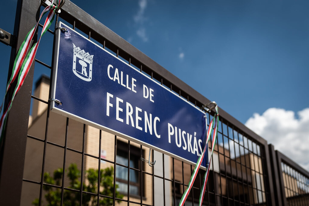 Puskás Ferenc utcája Madridban