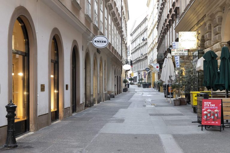 ausztria üres utcák