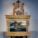 Csontváry Kosztka Tivadar Titokzatos sziget című festménye. Virág Judit Galéria.