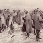 Karácsonyi béke 1915-ben a német és angol katonák között (Wikipédia)