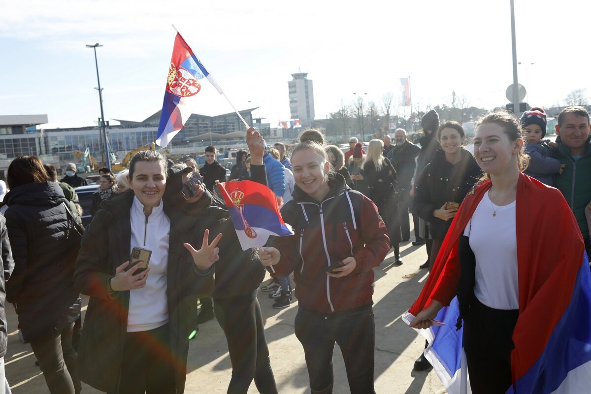 Djokovic tüntetés