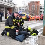 Tűz ütött ki vasárnap reggel a budapesti Szent Imre kórházban. Emberi életet is követelt a tűzeset. Fotó: MTI