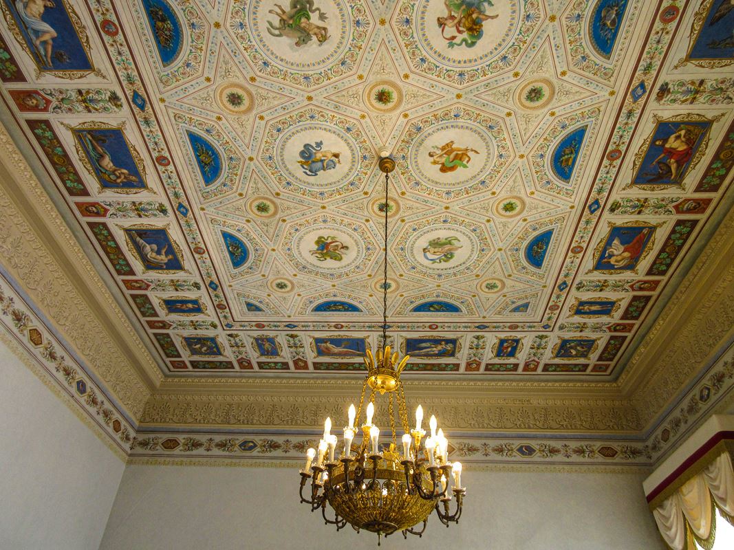 A Raffaello-terem mennyezeti festése