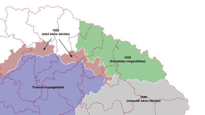 Magyarország északkeleti határváltozásai (Wikipédia)