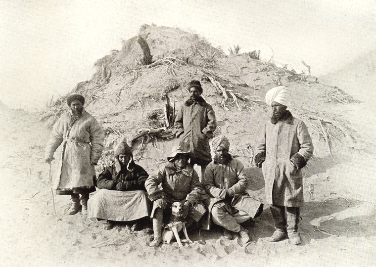 Stein Aurél a Tarim-medencében 1910 körül (Wikipédia)