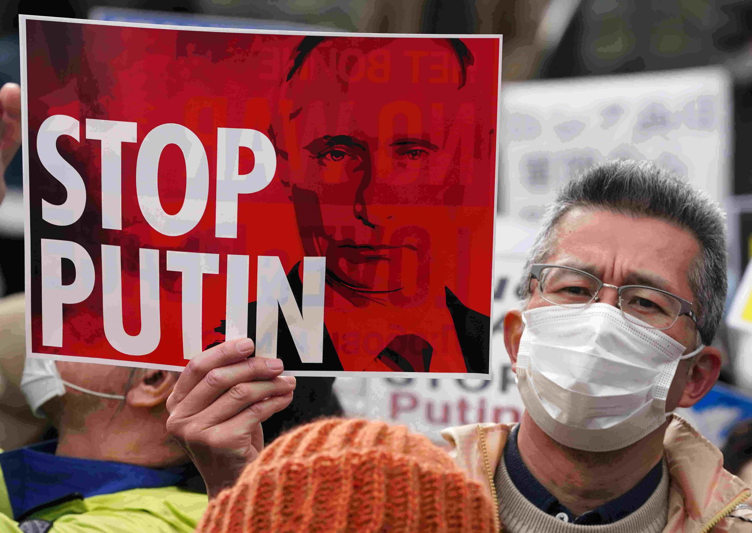 Japán oroszellenes tüntetés