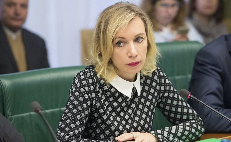 Maria Zaharova Oroszország Ukrajna háború