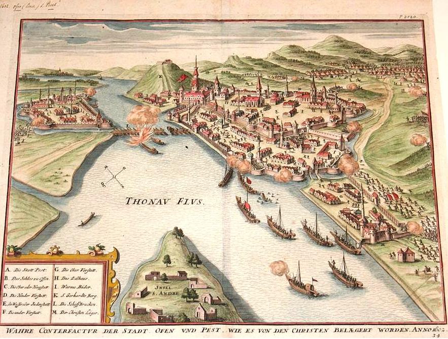 Buda és Pest 1602-ben (Wikipédia)