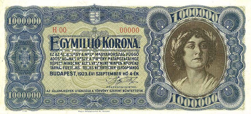 Egymillió magyar koronás bankjegy (Wikipédia)