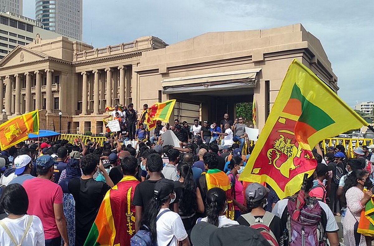 Srí Lanka tüntetés