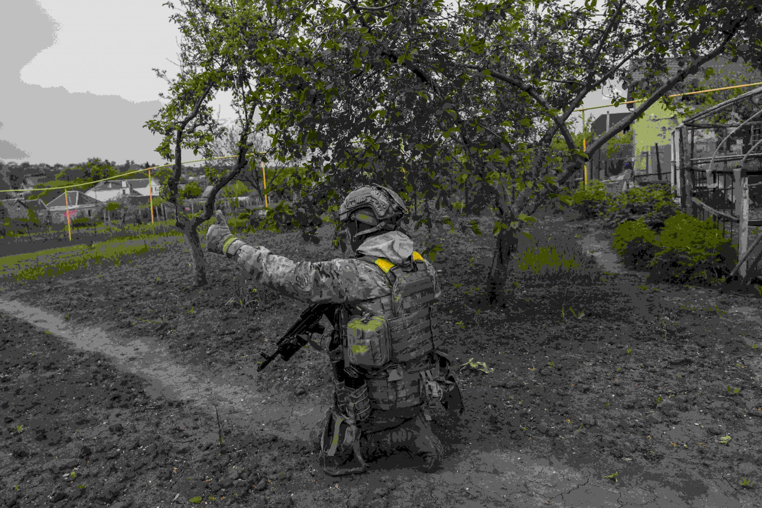 Ukrán felderítő katona