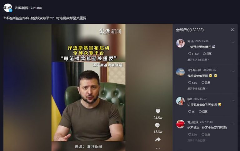 kína propaganda ukrajna