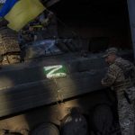orosz tank ukrán kézen Z