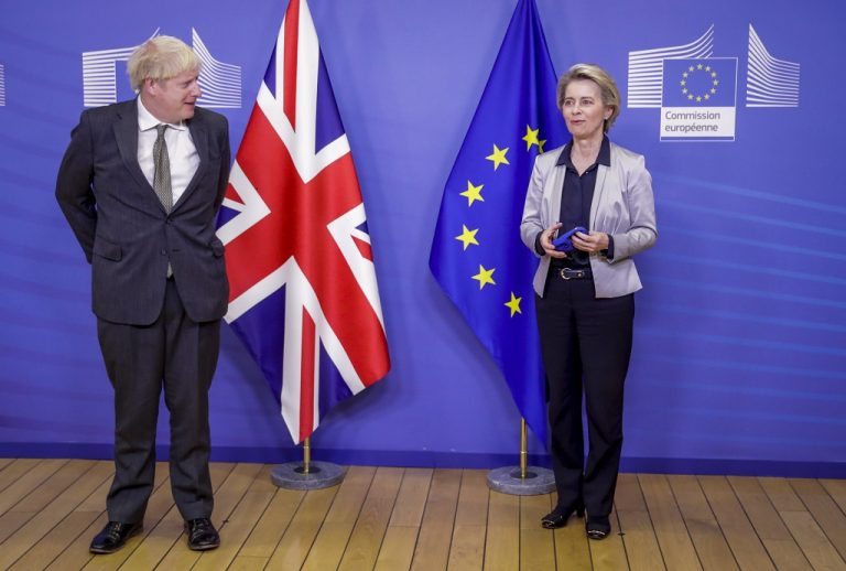 Boris Johnson és Ursula von der Leyen