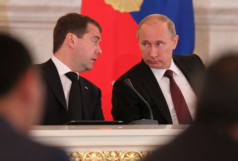 Medvegyev és Putyin