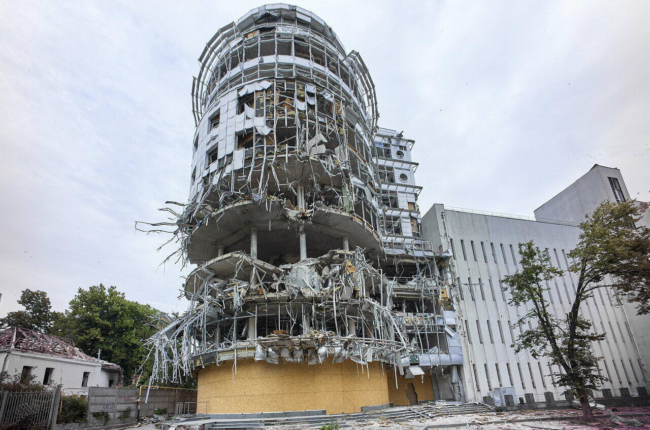 Romos ház Harkivban