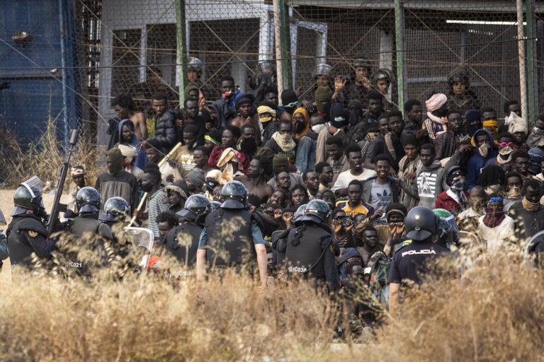 melilla támadás határ ellen bevándorlók