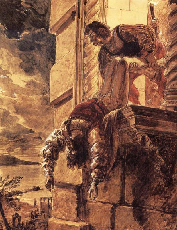 András herceg meggyilkolása Karl Briullov festményén (Wikipédia)