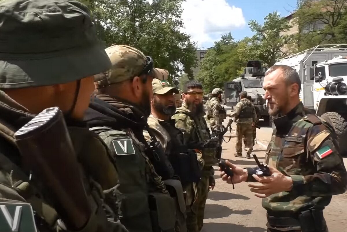 Csecsen katonák