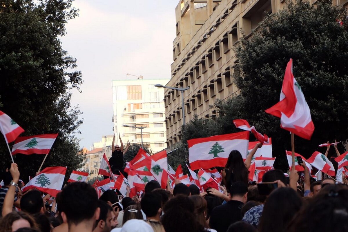 Libanoni tüntetés