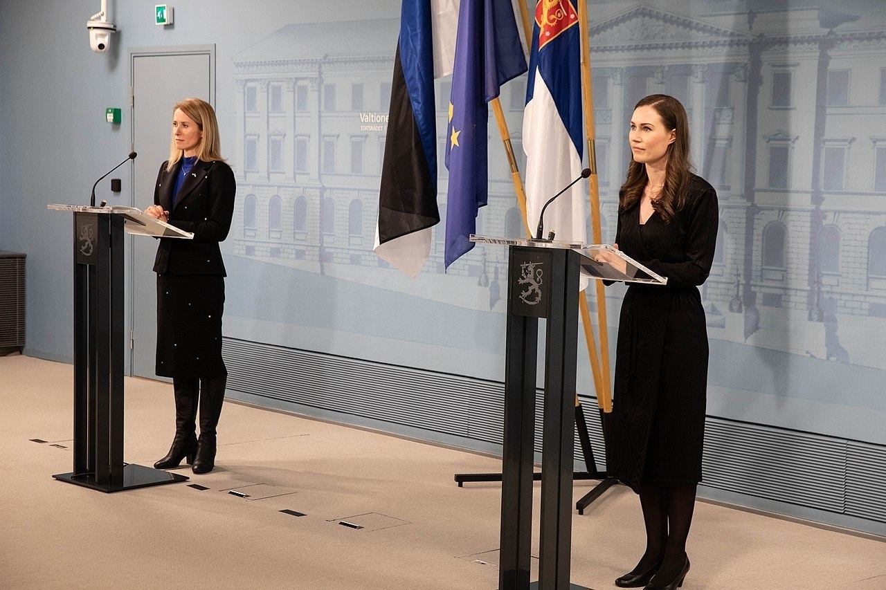 finn miniszterelnök Sanna Marin észt miniszterelnök Kaja Kallas