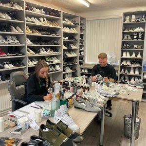 Shoe Lab workers in action