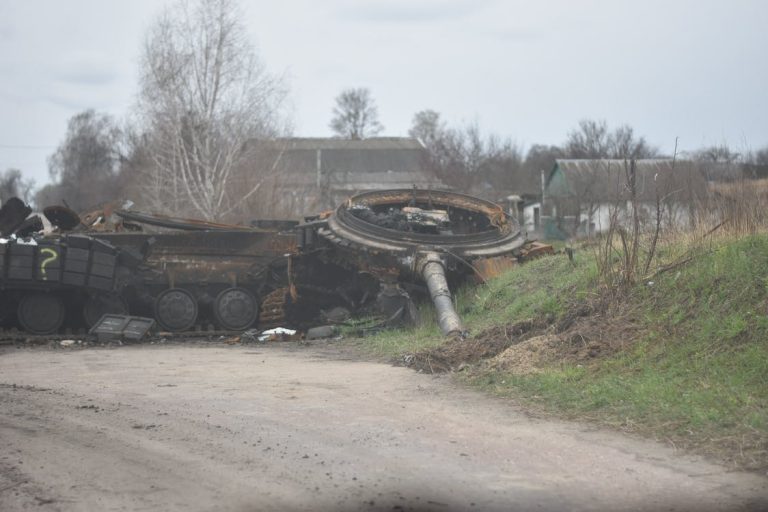 megsemmisült tank