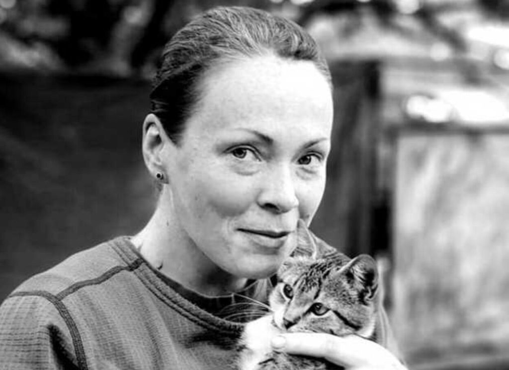 Olga Simonova a cicájával