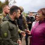 Zelenszkij az ukrán fronton