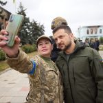 Zelenszkij az ukrán fronton