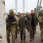 Zelenszkij az ukrán fronton