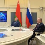 Vlagyimir Putyin és Aljakszandr Lukasenka