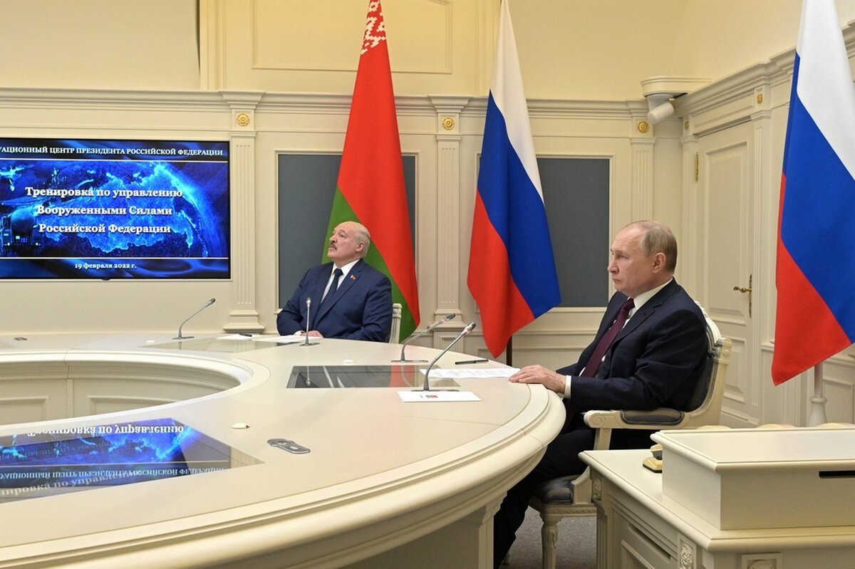 Vlagyimir Putyin és Aljakszandr Lukasenka