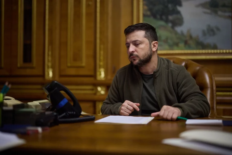 Zelenszkij ukrán elnök Putyin