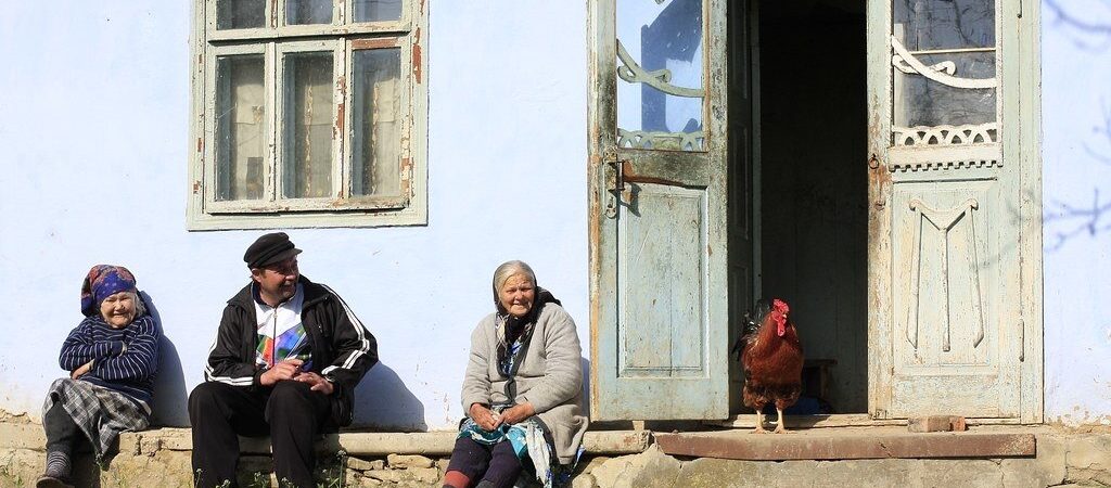Moldovai vidéki életkép