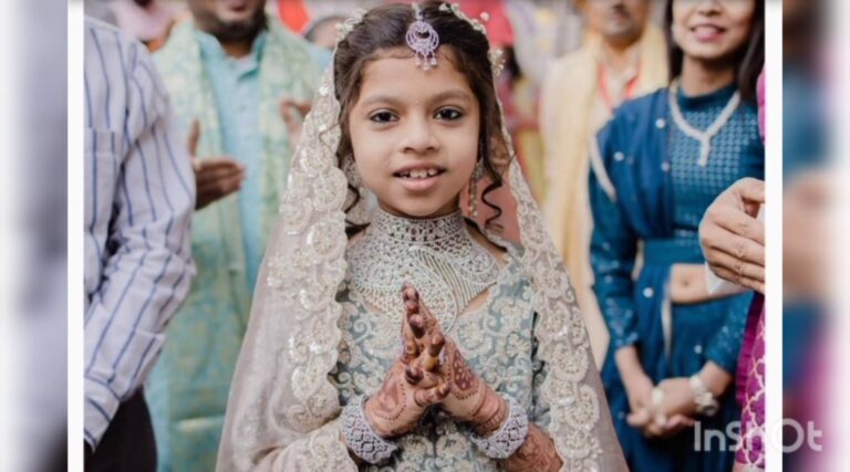 india 8 éves apáca