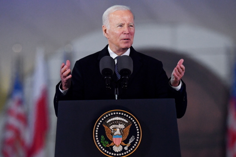 Joe Biden Lengyelország Oroszország Ukrajna háború