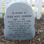grace sherwood boszorkány sírköve