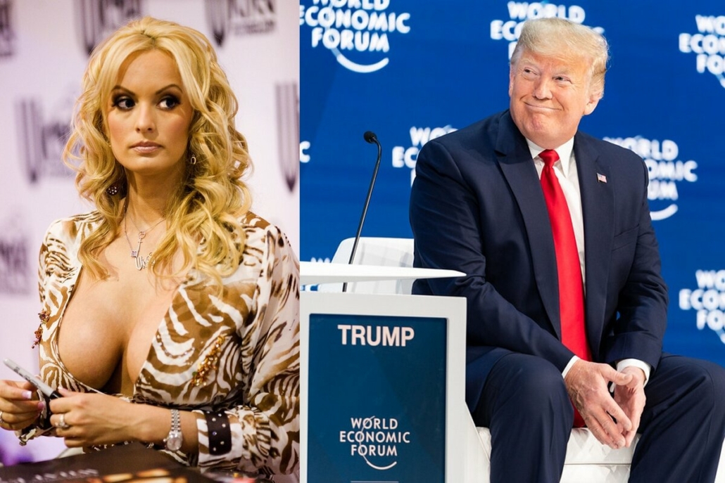 Donald Trump volt amerikai elnök és Stormy Daniels pornószínésznő