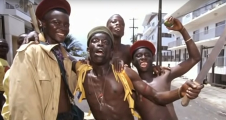 Tökmeztelen tábornok afrikai hadúr