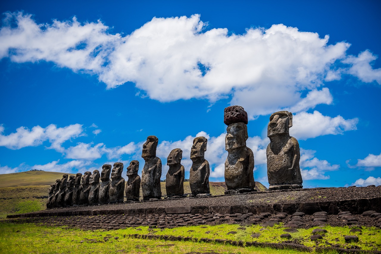 moai Húsvét-sziget