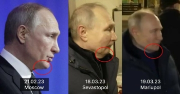 Putyin orosz elnök dublőr