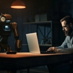 Ember és robot