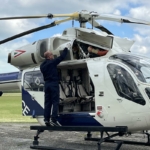 Siófok Balaton helikopter bázis rendőrség Siófok-Kiliti repülőtér