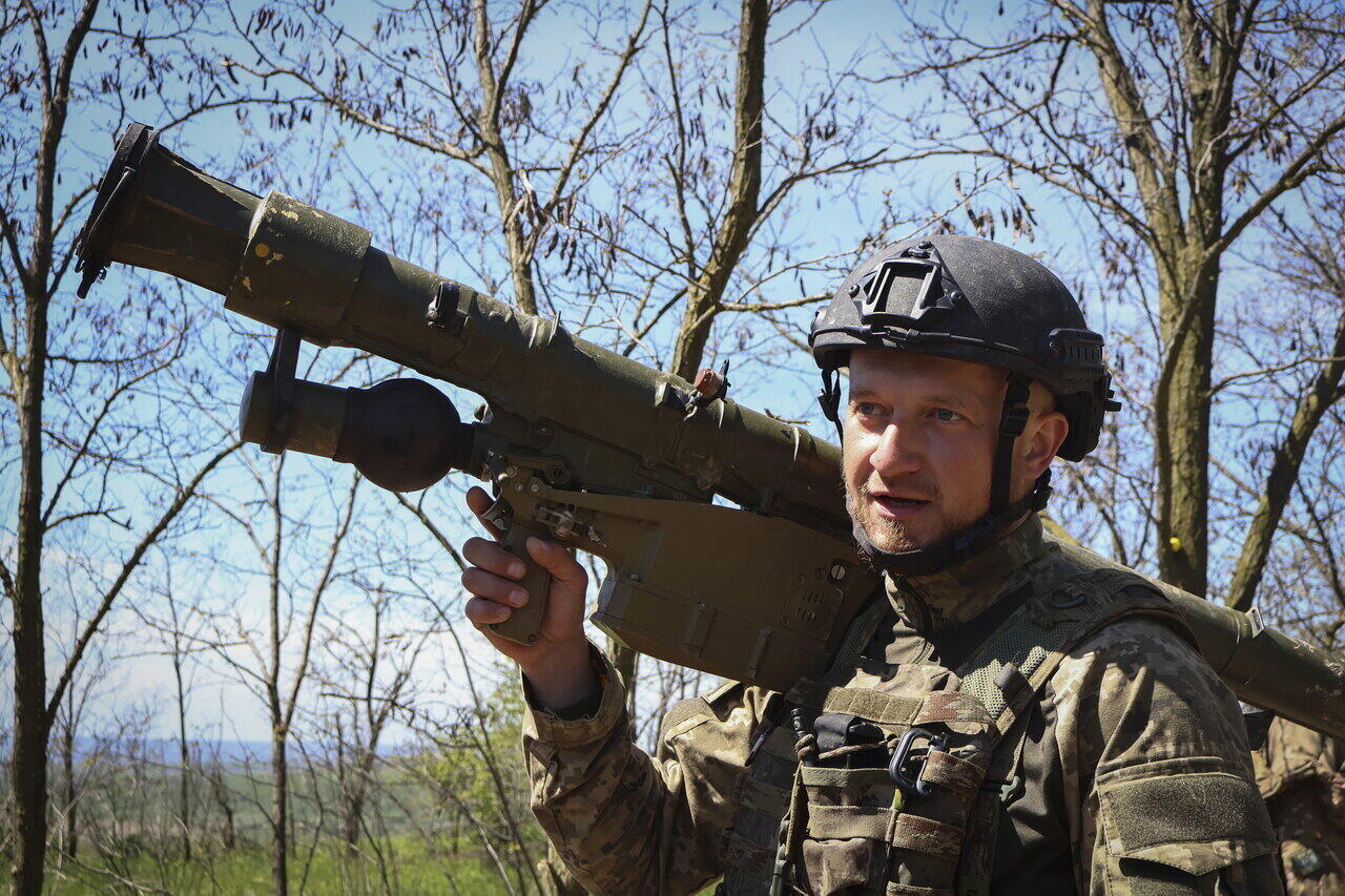 Ukrán katona rakétavetővel